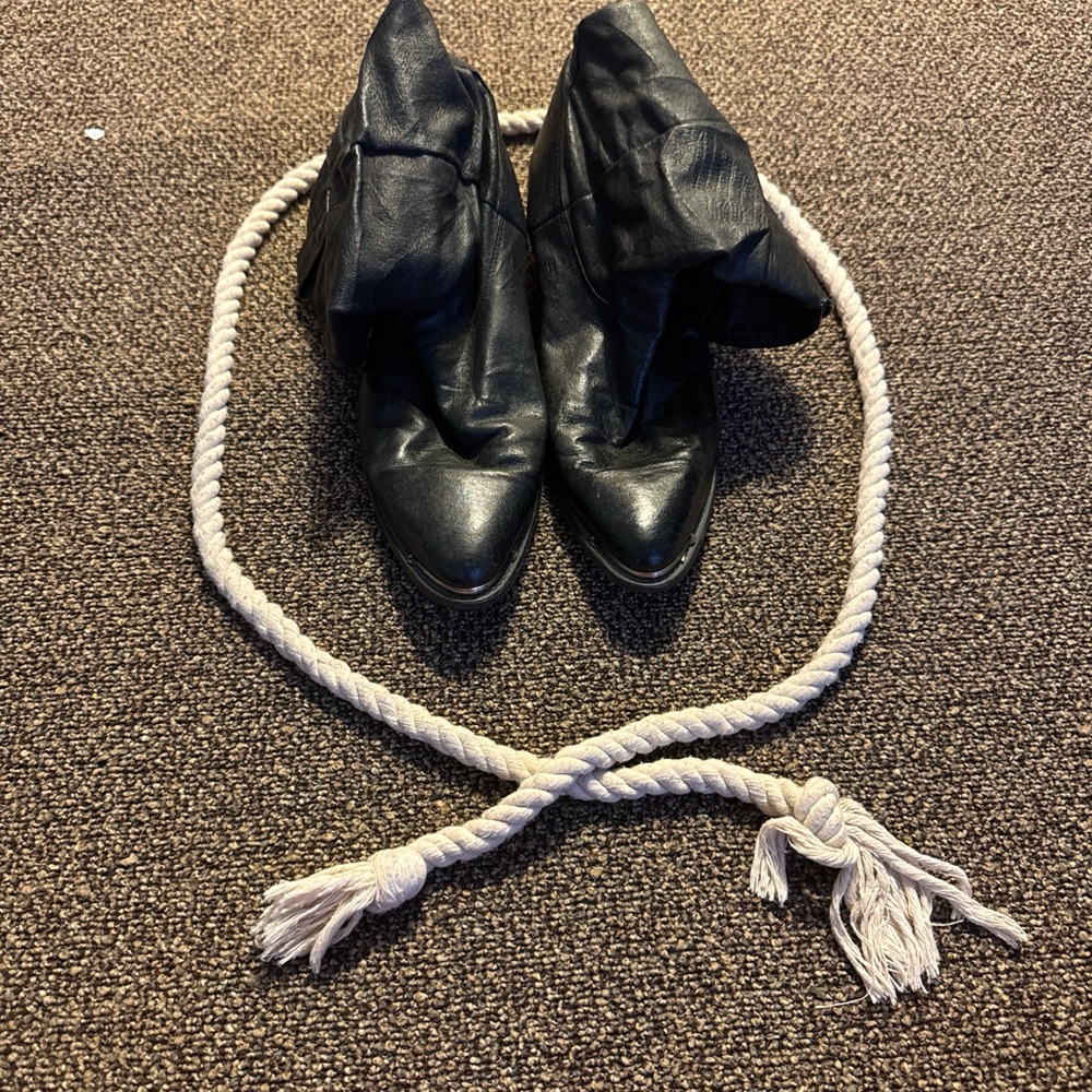 Dingo Midnight Black Leather Boots